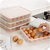 厨房24格鸡蛋盒冰箱保鲜盒便携野餐鸡蛋收纳盒塑料鸭蛋盒蛋托蛋格(透明 默认版本)第2张高清大图