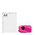 莫杰JACOBS女士粉色单肩包M0012007-959粉色 时尚百搭第3张高清大图