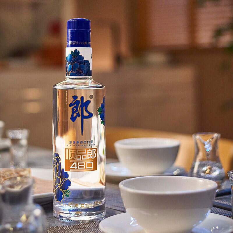 郎酒45度顺品郎蓝顺480ml单瓶香气优雅醇厚丰满