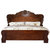 木巴C375/C377美式实木床 欧式复古雕花床1.8米双人床主卧婚床(胡桃色C375 默认)第5张高清大图