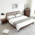 吉木多 红橡木现代新中式实木床1.8米双人大床主卧软靠背包高箱储物轻奢婚床(1.5*2米胡桃色 单床)第2张高清大图