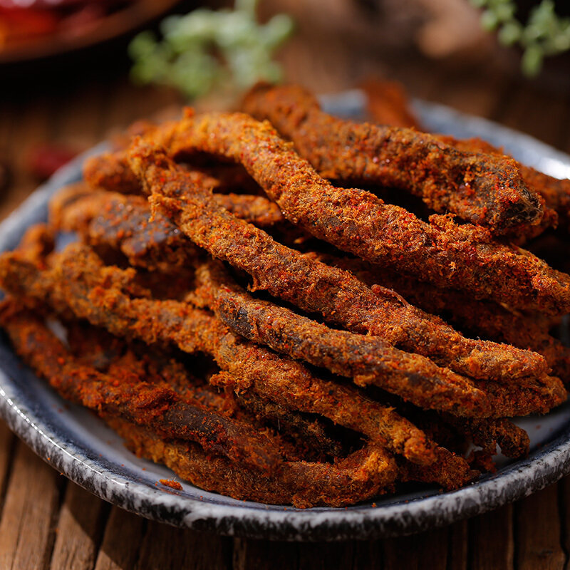 老四川金角精制香辣牛肉干135g国美甄选