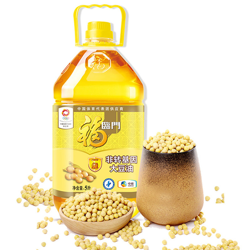 福临门食用油非转基因家香味一级大豆油5l中粮出品