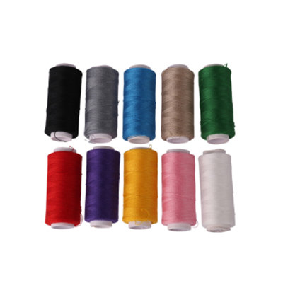 居家日用彩色缝纫线 缝衣服 缝窗帘 缝桌布适用 十个一袋不同颜色混装