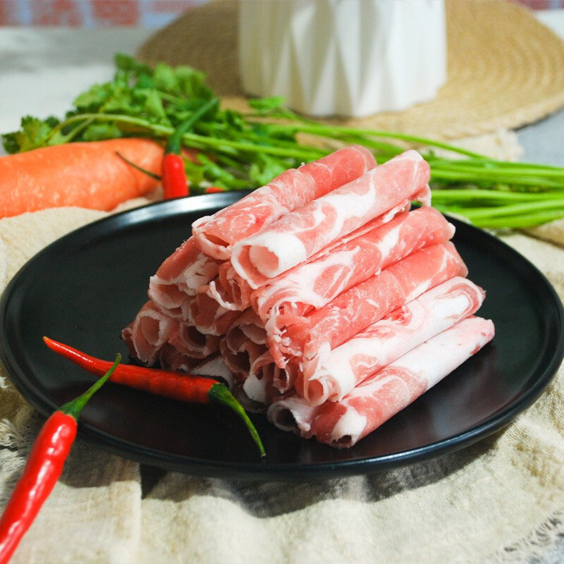 边塞风盐池滩羊国产羔羊肉卷260g袋宁夏羊肉片火锅食材生鲜涮羊肉