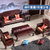 【】非洲酸枝木红木沙发组合印尼黑酸枝中式实木客厅家具第5张高清大图
