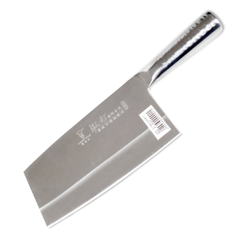 陈厨记全钢柄锻打文武刀p0037厨师刀菜刀刀具