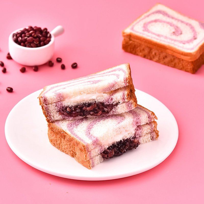 小养年轮紫米面包400g4个装12天短保年轮紫米面包