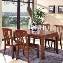 御品工匠 现代中式 全实木餐桌 乌金木色餐桌 餐厅实木家具K1239(单餐桌)