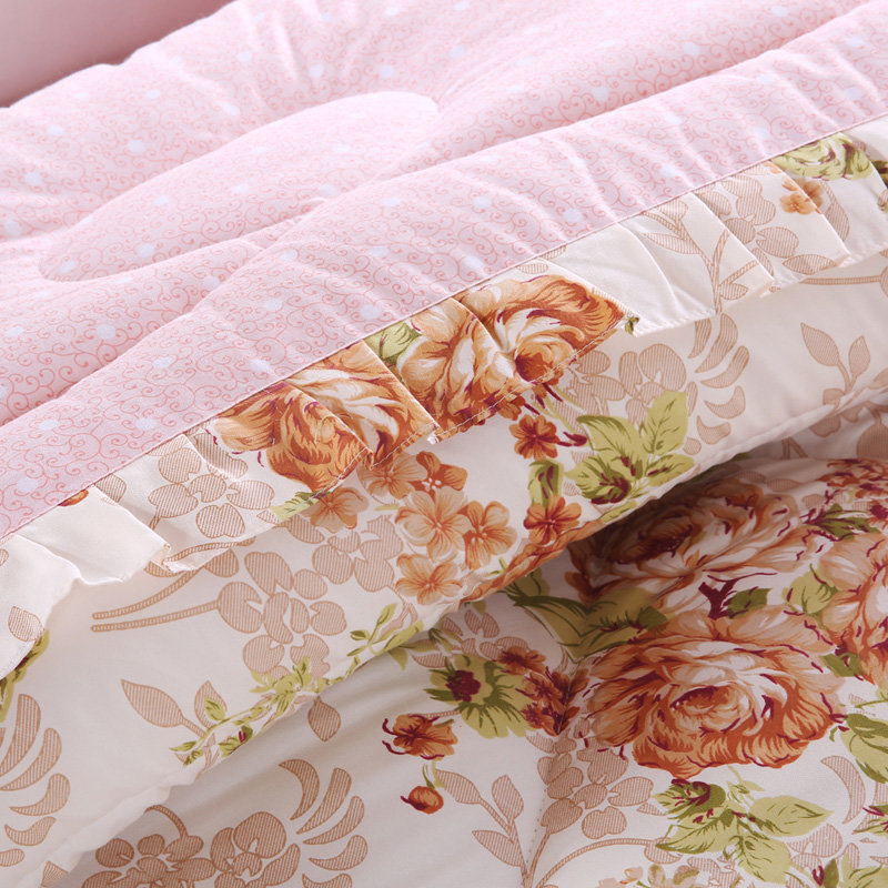 纯棉ab版冬被 学生宿舍被 保暖加厚 单双人被 被芯 被子(夜合花 220