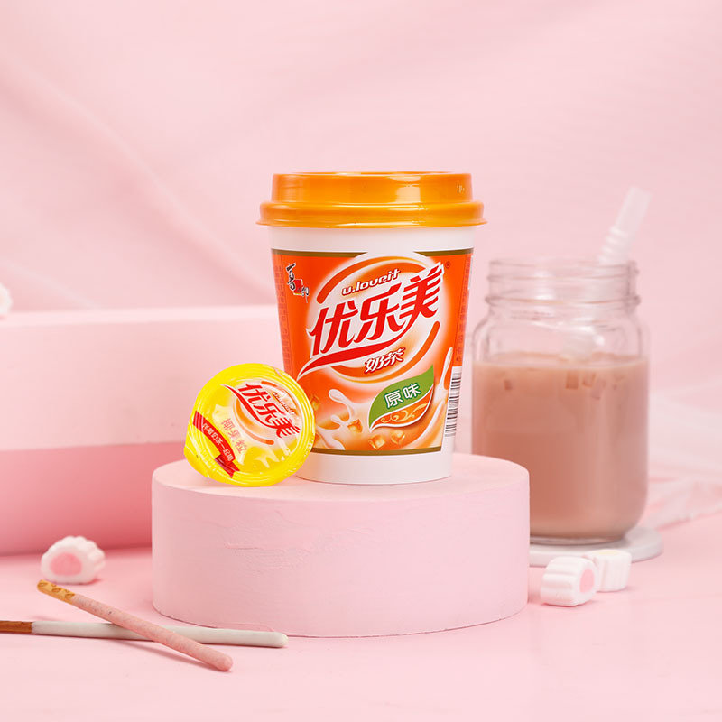 优乐美奶茶草莓麦香香芋原味混合口味80g5杯装