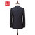 红豆（Hodo）男装 西服套装男简约时尚修身平驳领正装西服套装DZHNX516S(B5藏青 185/100A)第2张高清大图