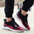 男士运动休闲鞋舒适透气跑步鞋平底保暖棉鞋系带k019(酒红色 44)第2张高清大图