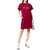 LOVE MOSCHINO棉质心形logo图案时尚修身圆领短袖连衣裙1958-P3240红色 时尚百搭第7张高清大图