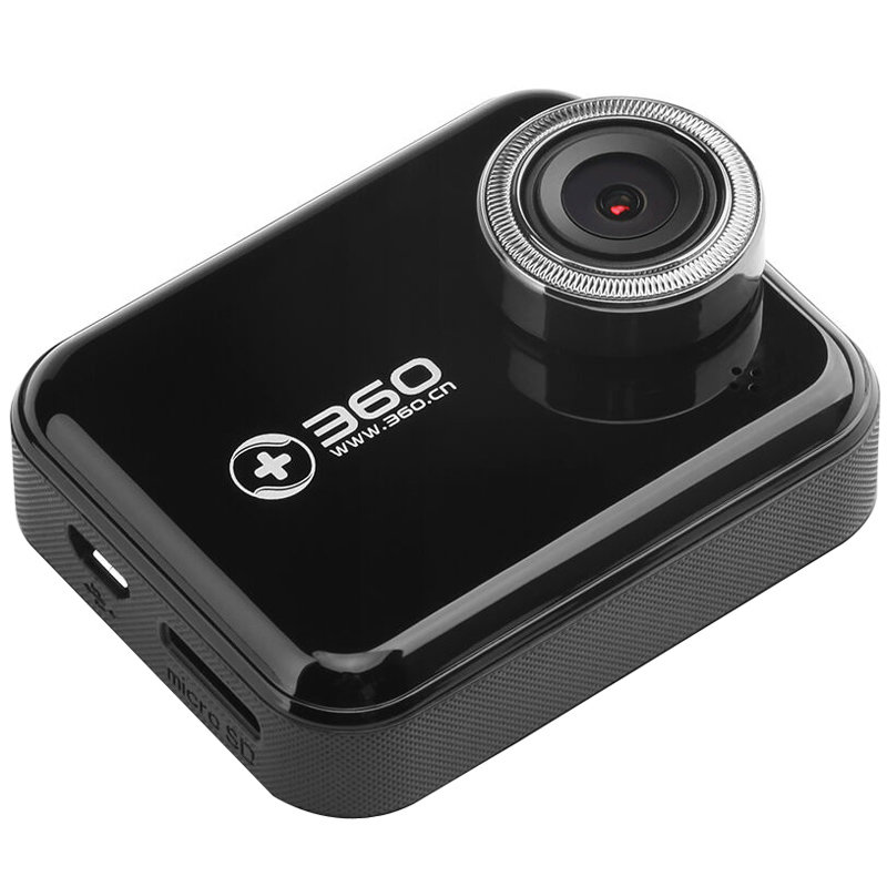 360行车记录仪标准升级版 j501c 黑色 安霸a12 高清夜视 wifi连接