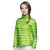羽绒服旅行运动女士超轻立领薄款羽绒服加宽加大羽绒服9062(绿色 XL)第4张高清大图