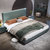 吉木多 轻奢极简实木床双人床1.8米墨绿色北欧简约卧室1.5米高箱储物床(1.8*2米 床+床头柜*1)第2张高清大图