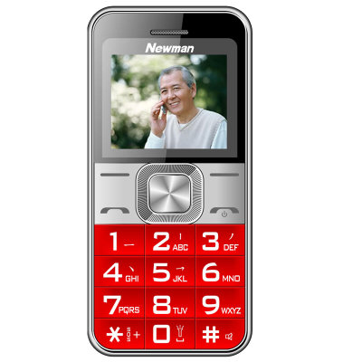 纽曼（newman）V5 移动联通2G直板手机 老人功能机 老年手机 儿童手机(红色)