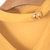 VEGININA 韩版修身V领荷叶边短袖纯色雪纺衫 9615(黄色 XXL)第4张高清大图