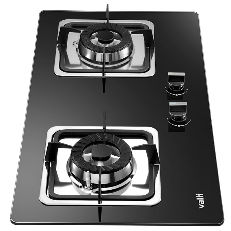 华帝vatti41kw精控大火力一级能效钢化玻璃燃气灶具台嵌两用煤气灶