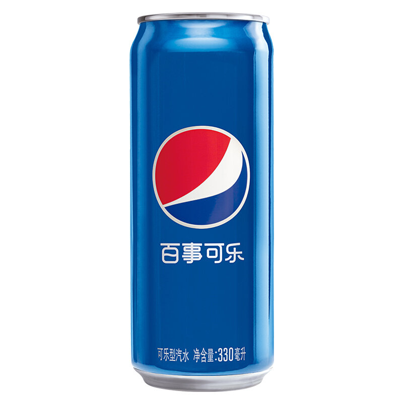 百事可乐pepsi汽水碳酸饮料细长罐330ml*24听 (新老包装随机发货)