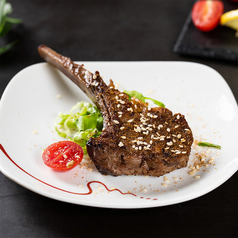 东来顺草原羔羊法排小切500g3袋国产内蒙古羊肉法式战斧羊排原切羊肋