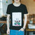 夏季男士短袖t恤男圆领韩版夏天青年修身打底衫印花棉半袖体恤(黑 色)第3张高清大图