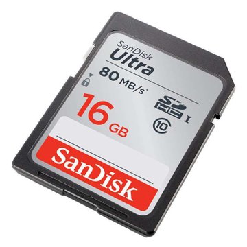 闪迪（SanDisk）SD卡 高速SDHC存储卡 16G 32G 64G 128G class10 80M/S 相机卡(16G)