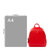 MCM女士红色小牛皮双肩包 MWK6ADK27RU红色 时尚百搭第2张高清大图