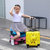 定制20寸儿童拉杆箱18寸登机箱男女旅行箱万向轮密码箱拖箱行李箱(紫色)第2张高清大图