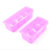家英 透明翻盖式4格调料盒 带勺子(紫色PB7001)第5张高清大图