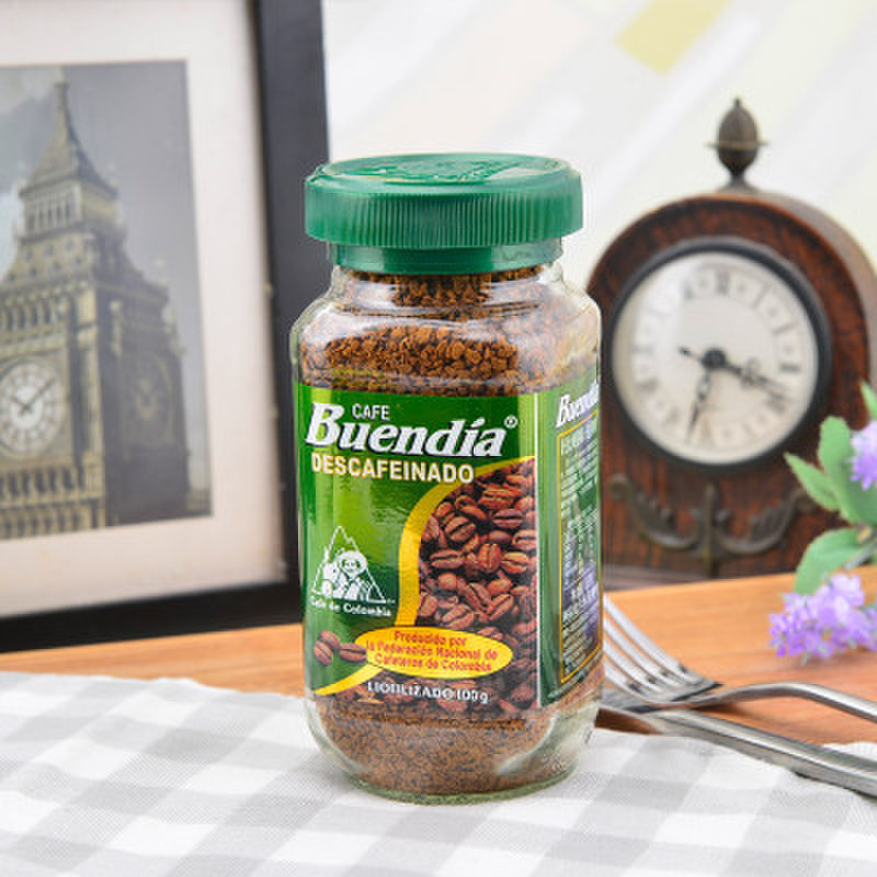 博恩哥伦比亚脱因冻干速溶咖啡100g/瓶