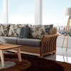 御品工匠 纯实木 橡木沙发贵妃位布艺可拆洗 沙发组合客厅家具 B07沙发