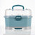 ALCOCO婴儿奶瓶收纳箱可手提便携式宝宝奶粉盒儿童防尘干燥架蓝色BSK10602 密封防尘 沥水晾干 便携设计第3张高清大图