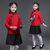 儿童五四青年装民国学生装国学服诗歌朗诵服摄影服合唱演出服套装(红色)第7张高清大图