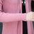 娇维安 韩版春季女装外套 修身针织衫 长袖针织开衫 女(皮粉色 均码)第5张高清大图