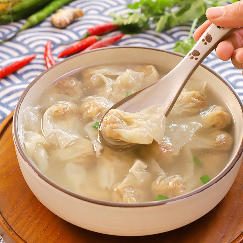 郑森记国美真选手工燕皮馄饨干贝肉燕玉米肉燕250g2袋q弹有嚼劲鲜甜