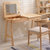夏树 北欧实木梳妆台SZT-01(出口版（黑胡桃色） 单桌+日式椅)第2张高清大图