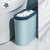 日本AKAW爱家屋垃圾桶夹缝厕所马桶窄缝废纸篓窄缝纸篓厨房垃圾筒(蓝色)第2张高清大图