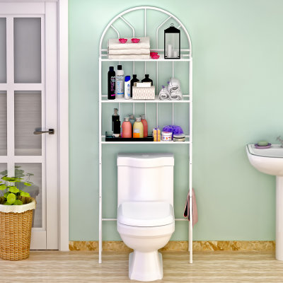 蜗家厕所卫生间马桶架 浴室洗手间层架置物架子落地壁挂收纳架Z713(颜色如图 1)