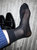 K先生夏季超薄凉爽丝袜日本男士正装商务性感素面短直筒绅士袜子(灰色 均码)第3张高清大图
