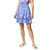 KENZO女士蓝色印花图案半裙 FA52JU127521-6636蓝色 时尚百搭第2张高清大图