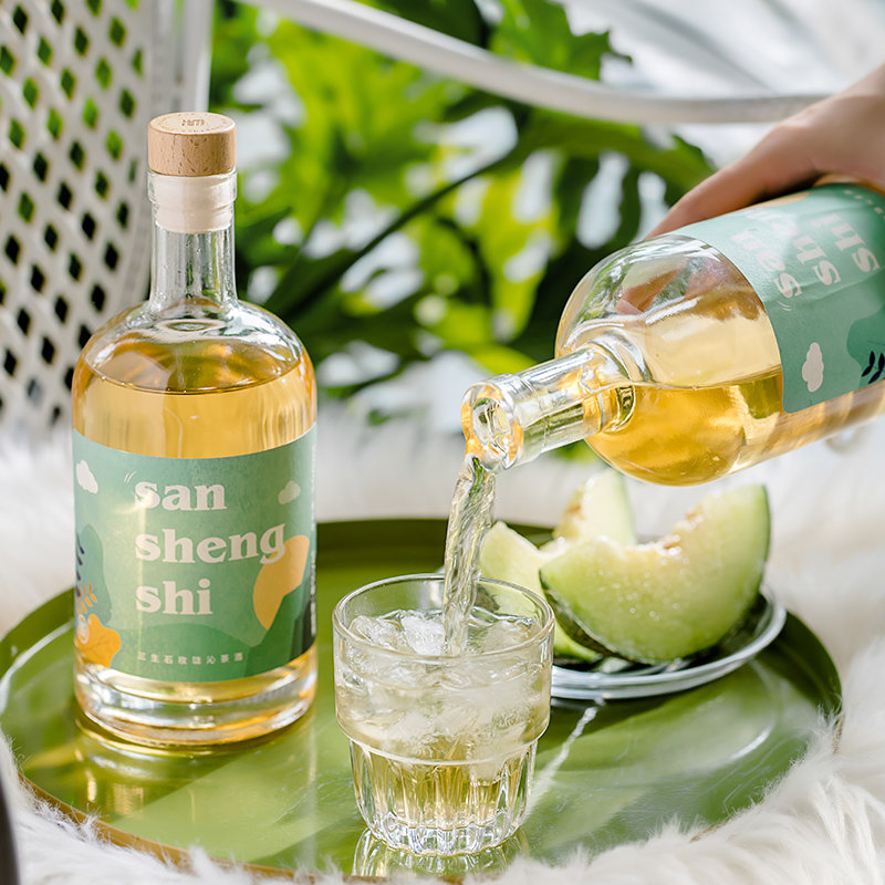 下单赠定制杯三生石玫珑清茶酒微醺甜酒低度果酒饮料500ml礼盒装玫珑