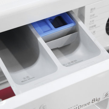 LG WD-T12412DG 8公斤 变频节能滚筒洗衣机(白色) 六种智能手洗 智能诊断