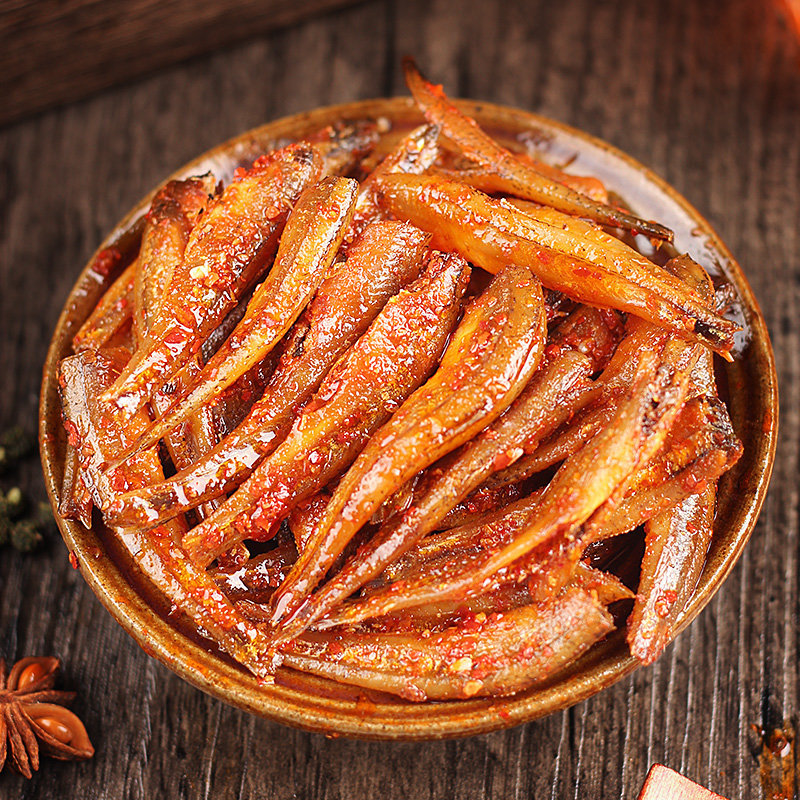 咚咚小鱼仔120g麻辣小鱼干香辣鱼仔即食鱼零食小包装休闲零食