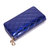Svale诗薇儿 牛皮女士钱包时尚大容量双拉链长钱包  14-GM91687(蓝色)第2张高清大图