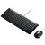 华硕（ASUS）KM-100 轻薄有线键盘鼠标套装(黑色)第3张高清大图