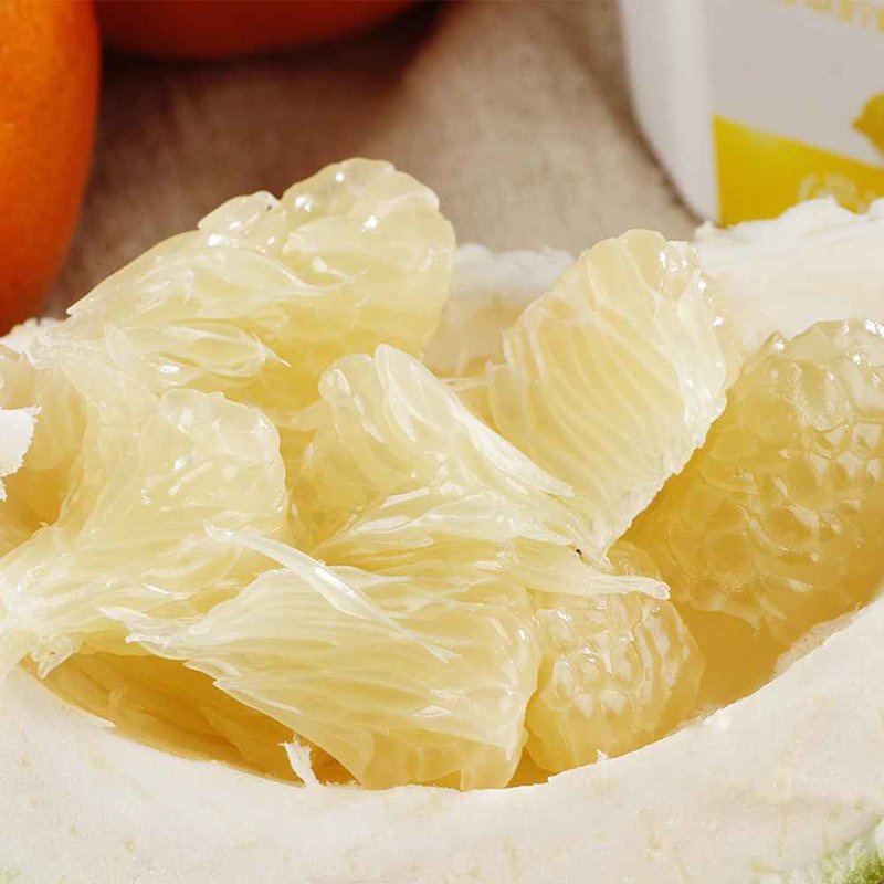 冠町泰国进口青柚白肉青皮蜜柚2个清新甜蜜酸甜爽口