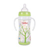 BOBO 安全玻璃自动宽口奶瓶(220毫升-变流量-带手柄+吸管) BP530B 绿色