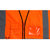 谋福 反光安全背心 反光衣 交通马甲 骑行马甲 荧光马甲/有口袋（可印制）(橙色)第2张高清大图